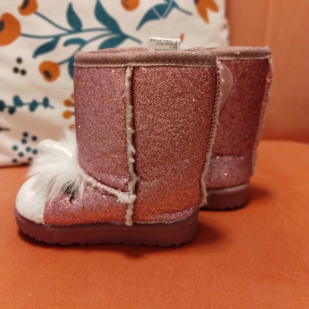 Kids‎ sparky pink unicorn winter boots
